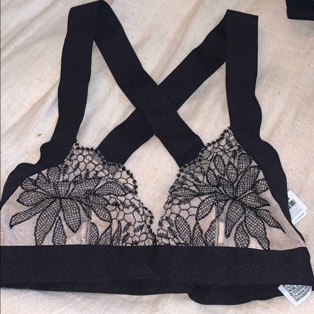 black bralette